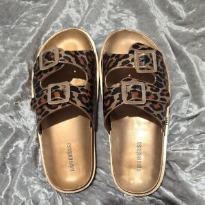 Leopard Print Sandals